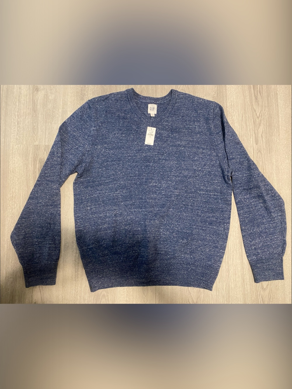 GAP Heathered Blue Pullover Sweater